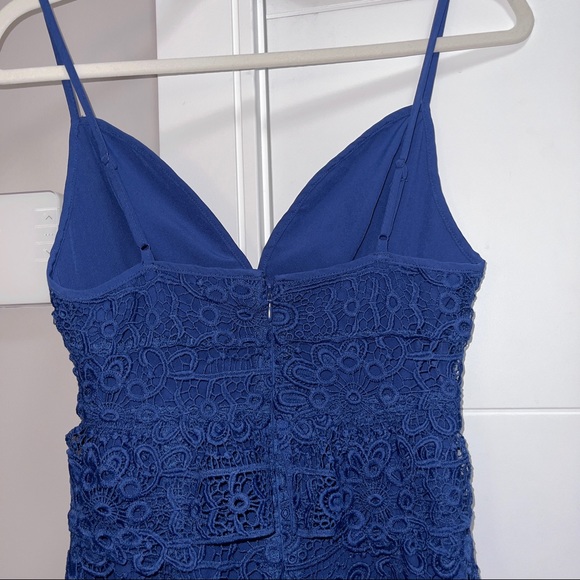Guess deep blue mini dress sz 0 - Picture 4 of 4